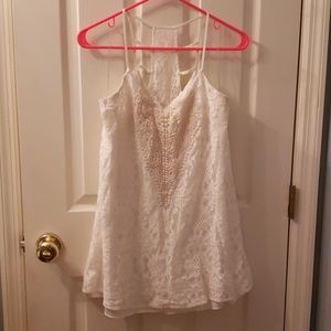 white lace dress